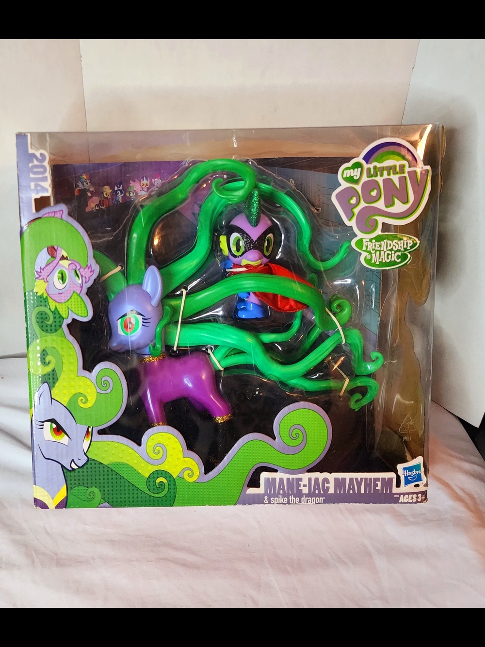 My Little Pony Mane-Iac Mayhem Spike The Dragon 2014 SDCC Figure Box